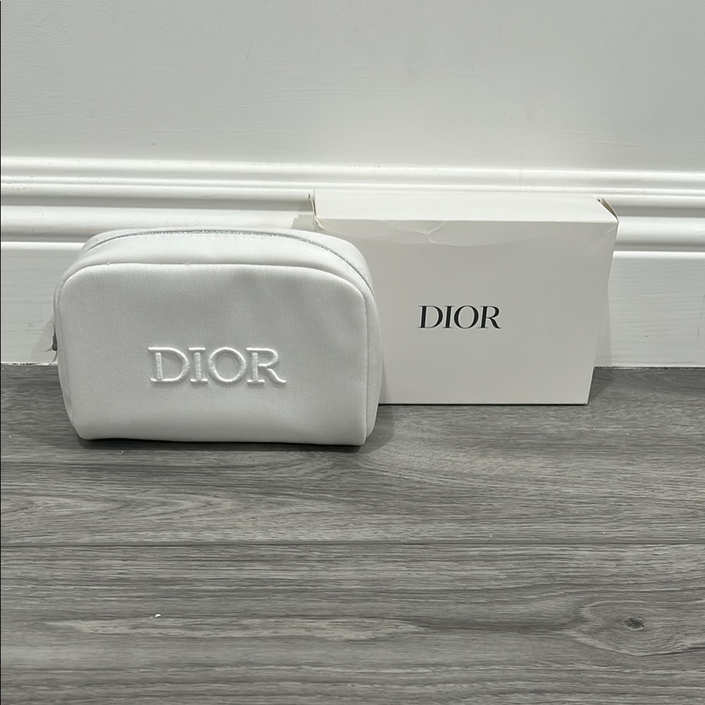 Dior White Cosmetic Pouch (not including perfumes)